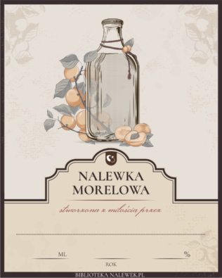 Etykieta do Nalewka morelowa
